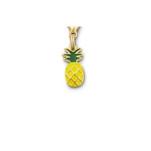 Bond & Co. Enamel Pineapple Dog Collar Charm